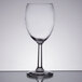 A close-up of a Libbey Napa Country wine glass.