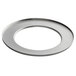 A stainless steel circular metal ring.