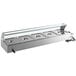 An Avantco stainless steel countertop food warmer with 5 trays.