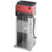A Vitamix countertop milkshake machine with a red and black design.