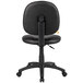 A Boss black office chair with black Caressoft upholstery and wheels.