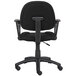 A black Boss office task chair with loop arms.