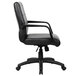 A black Boss office chair with arms.