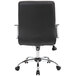 A black Boss retro office chair with chrome arms and wheels.