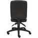 A Boss black fabric multi-function task chair with black arms and wheels.