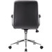 A Boss black office chair with chrome arms and legs.