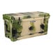 A CaterGator outdoor cooler with a camouflage pattern.