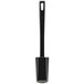 A black rectangular spatula with a handle.