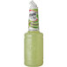 A bottle of Finest Call Premium Lite Margarita Mix with a white cap and lime on it.