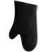 A black RITZ silicone oven mitt with a diamond pattern.