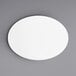 An Art Marble Furniture 24" Round Winter White Quartz Tabletop on a gray surface.
