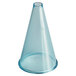 A clear plastic cone with a lid on top, the Ateco Plastic Plain Piping Tip packaging.