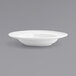 A white Front of the House porcelain bowl with a wide rim.