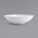 A Front of the House white porcelain wide bowl with spiral design.