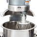 A 304 stainless steel wire whip attachment for an Avantco mixer.