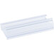 A clear plastic strip with two long strips.