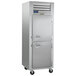 A Traulsen G Series reach-in refrigerator with right hinged doors.