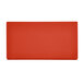 A red rectangular object on a white background.