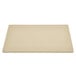 A brown rectangular cutting board on a white surface.