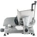 A close-up of the Centerline by Hobart 12" Manual Meat Slicer with a metal blade and handle.