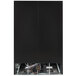 A black Beverage-Air marketmax glass door freezer with black interior.