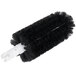 A black Bar Maid glass washer brush with white bristles and a white handle.
