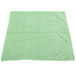 A green Unger SmartColor microfiber cleaning cloth.