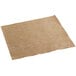A brown burlap print flat pack dinner napkin on a white background.