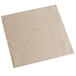 A beige square Hoffmaster Linen-Like dinner napkin.