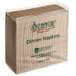 A Hoffmaster natural kraft linen-like dinner napkin in a brown box.