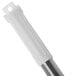 A Carlisle Sparta stainless steel brush/squeegee handle with a white plastic grip.