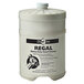 A white plastic Kutol container with a black and white label and a white lid for Regal Kutol hand cleaner.