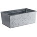 An American Metalcraft galvanized metal beverage tub with a polycarbonate liner.
