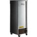 A Beverage-Air Slate Series stainless steel reach-in freezer with a solid door on wheels.