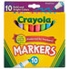 A yellow box of Crayola Bold and Bright Markers.