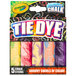 A package of 4 Crayola tie dye chalk sticks with a colorful logo.