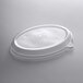 A clear plastic Eco-Products oval lid with a logo on top.