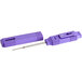 A purple rectangular Comark digital pocket probe thermometer.