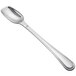 A Carlisle stainless steel serving spoon with a handle.