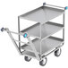 A Lakeside metal mobility cart with 8" casters.