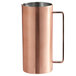 A GET brushed copper pitcher with a stainless steel handle.