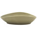 A white Front of the House Tides oval bowl with a curved edge.