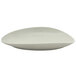 A Front of the House Tides porcelain oval coupe plate in white.