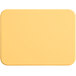 A yellow rectangular Tomlinson Chef's Edge cutting board.