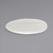 A white oval Front of the House Tides porcelain plate.