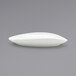 A Front of the House Tides white oval porcelain coupe plate.