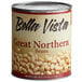 A Bella Vista #10 can of Great Northern Beans with red and white label on a white background.