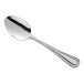 An Acopa Lydia stainless steel serving spoon with a handle.