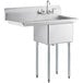 A Steelton stainless steel sink with a left drainboard and faucet.