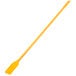 A yellow paddle with a polypropylene handle on a white background.